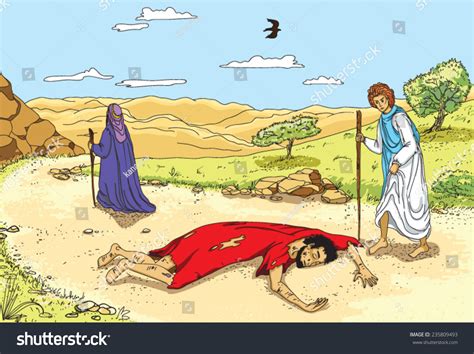 Illustration Parable Good Samaritan Stock Vector 235809493 - Shutterstock