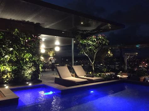 Rooftop garden by night The Melbourne Residences # ...