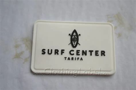 Soft PVC label custom embossed logo 3D rubber patch sewing accessories ...