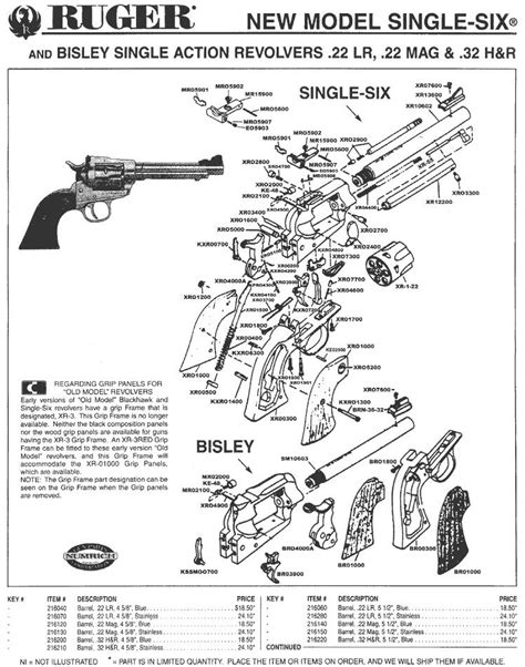 Exploded View Of Ruger Single Six