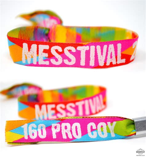 messtival wristbands custom event wristbands https://www.wedfest.co/custom-fabric-event ...