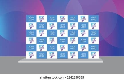 Event Photo Booth Backdrop Selfie Booth Stock Vector (Royalty Free ...