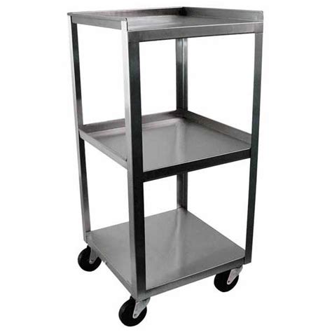 3 Shelf Stainless Steel Compact Utility Cart