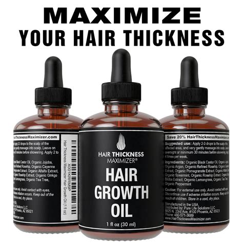 Organic Hair Growth Oils for Hair Thickening – Hair Thickness Maximizer