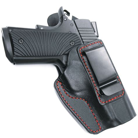 For 1911 IWB fits Kimber Ultra Carry Springfield Concealed Carry Leather Holster 3″ – KTactical ...