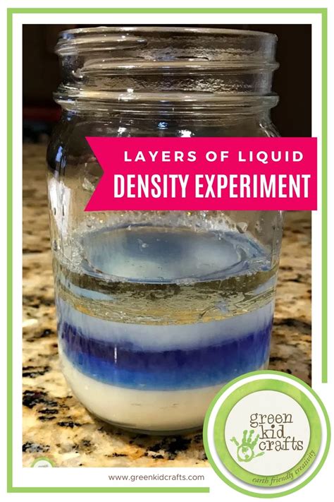 Layering Liquid Density Experiment | Green Kid Craft