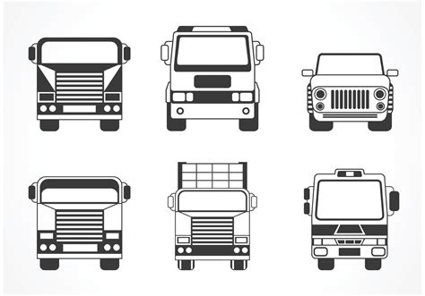 Free Vector Truck And Car Silhouette 84698 Vector Art at Vecteezy