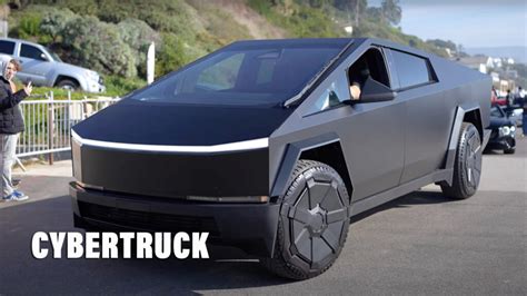 Does Tesla’s Cybertruck Look Better Or Worse With Matte Black Wrap ...