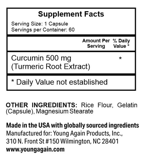 Buy Curcumin Powder Supplements - Young Again