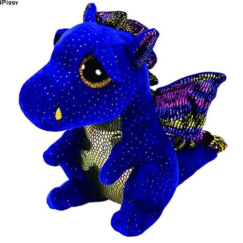 Aliexpress.com : Buy iPiggy Ty Beanie Boos 6" 15cm Saffire Dragon Plush Regular Stuffed Animal ...