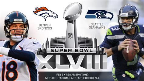 Super Bowl XLVIII: Denver Broncos vs. Seattle Seahawks | Countusin