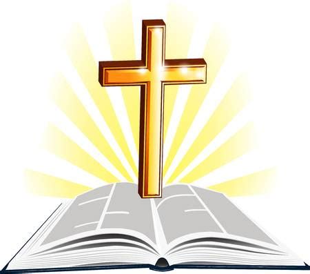 Bible With Cross Clipart - Clip Art Cross Word