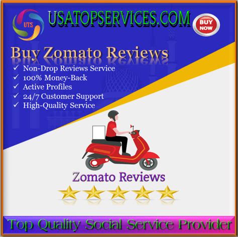 Buy Zomato Reviews - Permanent 5 Star Rating