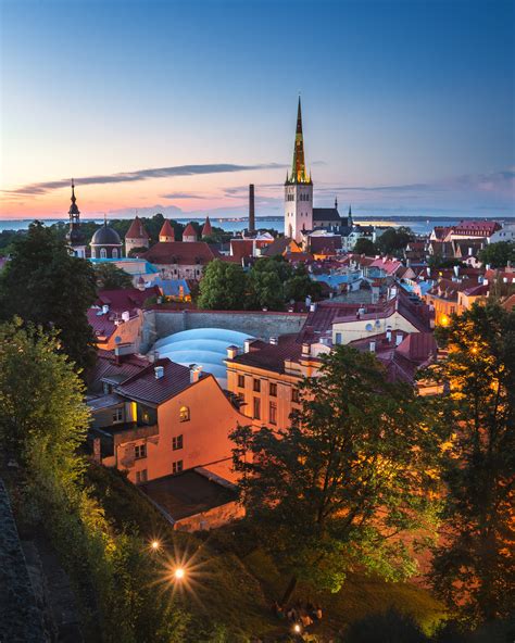 Aerial View of Tallinn Old Town, Tallinn, Estonia | Anshar Images