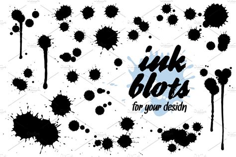 Set of ink blots | Illustrations ~ Creative Market