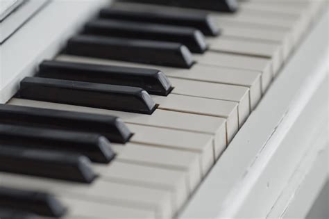 Premium Photo | Piano keyboard closeup with