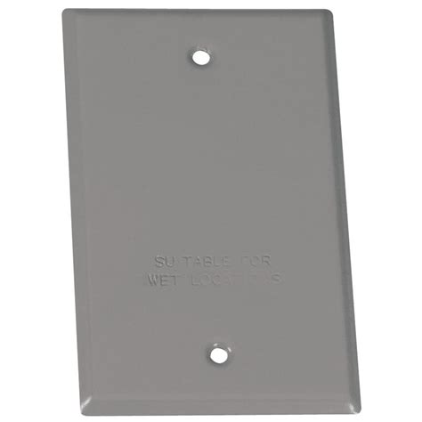 Sigma Electric 1-Gang Rectangle Metal Weatherproof Electrical Box Cover at Lowes.com