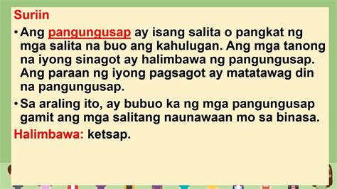 Para Sa Halimbawa Pangungusap