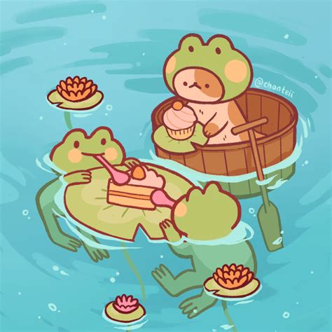 Chibi Frog Cute Redbuttler Wallpaper | Hot Sex Picture