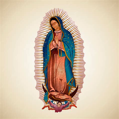 Premium Vector | Our Lady of Guadalupe Virgin, Religion, Virgen De Guadalupe, Festival of the ...