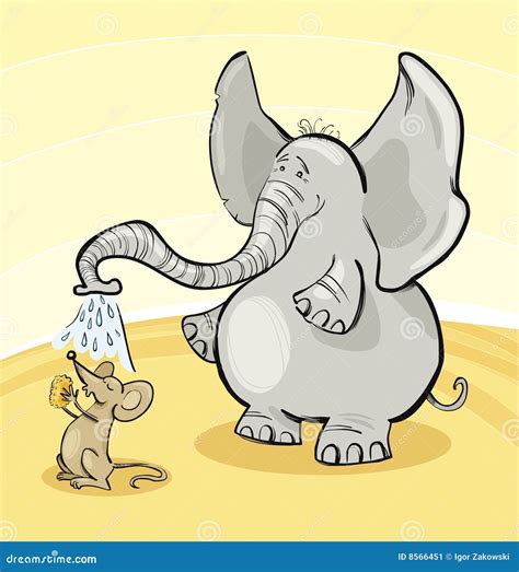 Mouse And Elephant Stock Image - Image: 8566451