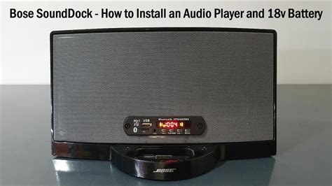 Bose SoundDock - How to Install an Audio Player and 18v Battery - YouTube