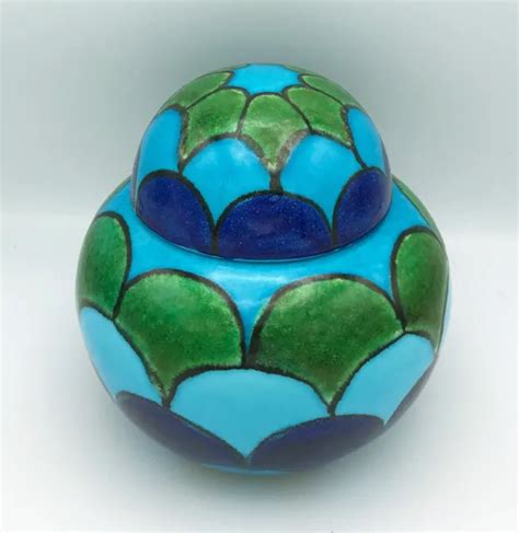 VINTAGE ROSENTHAL NETTER Bellini Remini Italian Pottery Vase with Lid, MCM 1960s $99.00 - PicClick