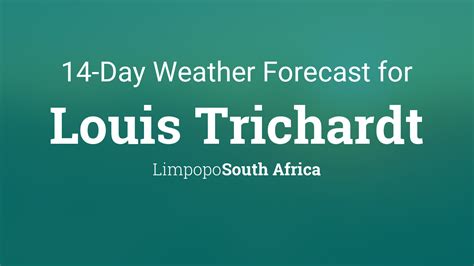 Louis Trichardt, South Africa 14 day weather forecast