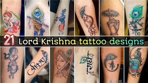 21 Lord Krishna tattoo | श्री कृष्ण टैटू | कृष्णा tattoo designs - YouTube