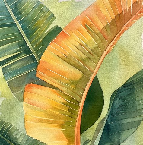 Banana Leaf Plant Art Free Stock Photo - Public Domain Pictures