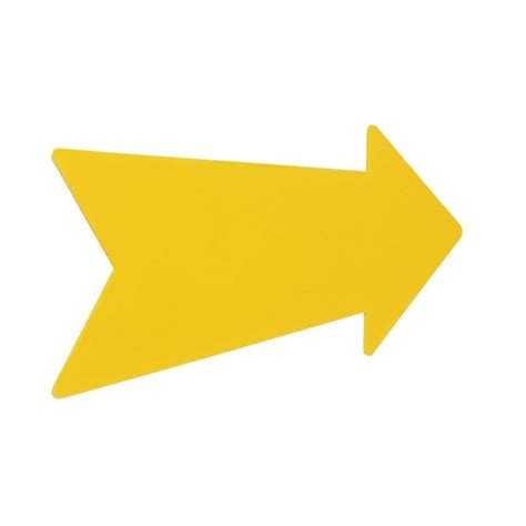 Everbilt 9.25 in. x 23 in. Corrugated Plastic Yellow Arrow Create-A ...