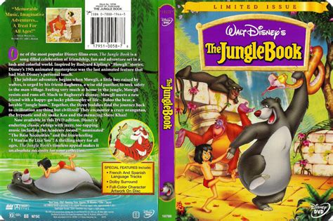 THE JUNGLE BOOK (1967) R1 DVD COVER & LABEL - DVDcover.Com