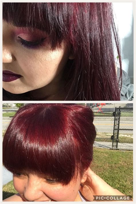 L’Oréal hicolor magenta for dark hair only | Burgundy hair, Burgundy hair dye, Wine red hair