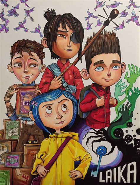 Drawing ~ Coraline, Kubo, ParaNorman, Boxtrolls by evanartt on DeviantArt | Fan art, Drawings ...