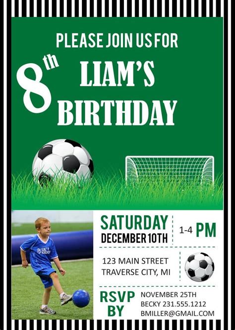 Soccer Invitation Template