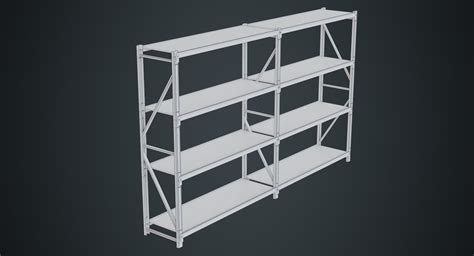 Steel Shelf 1a 3D Model - TurboSquid 1408079