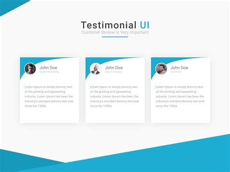 Testimonial UI Customer reviews by Kiran Acharya on Dribbble