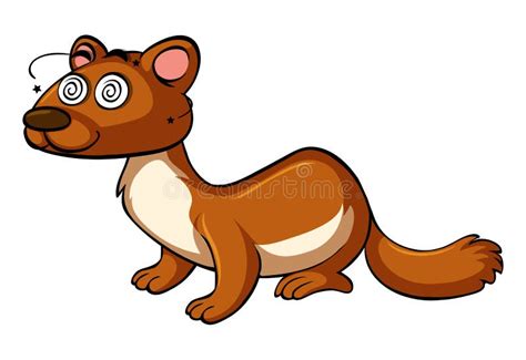 Mongoose with dizzy face stock vector. Illustration of facial - 97676214