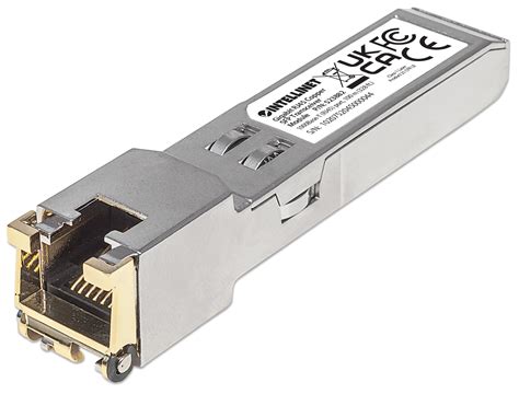 Intellinet Gigabit RJ45 Copper SFP Transceiver Module (523882)