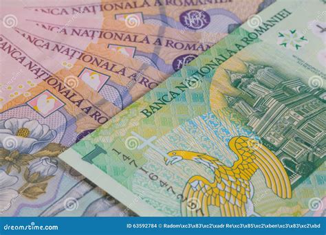 Different Romanian Lei Banknotes Stock Photo - Image of europe, profit ...