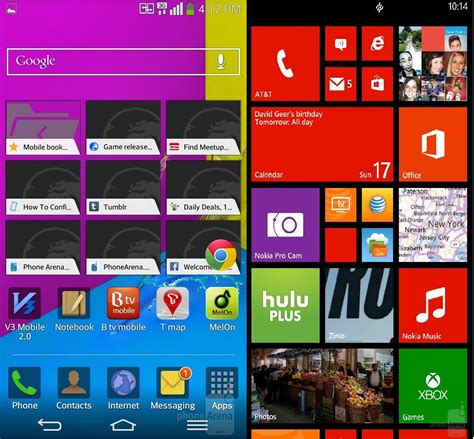 LG G Flex vs Nokia Lumia 1520