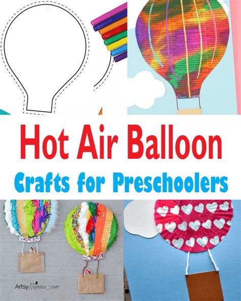 13 Great Air Balloon Crafts for Preschoolers to Make - A Crafty Life