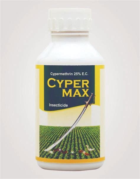 SIP CYPERMAX - Cypermethrin 25% EC, Antidote: Treat Symptomatically, Dosage/Strength: 500 Ml at ...