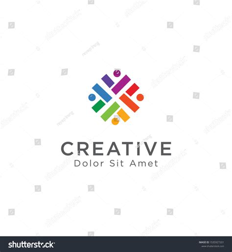 Group Logo Colorful Design Template Vector Stock Vector (Royalty Free ...