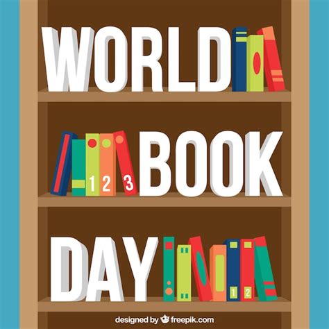 Bookcase background for world book day Vector | Free Download