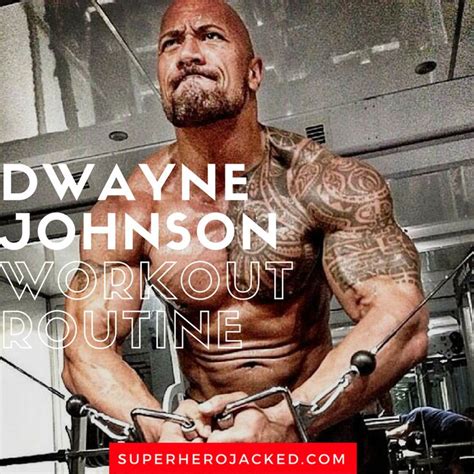 Dwayne Johnson Workout Routine and Diet Plan: Train like The Rock ...