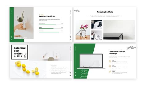 Green Minimalist Powerpoint Template