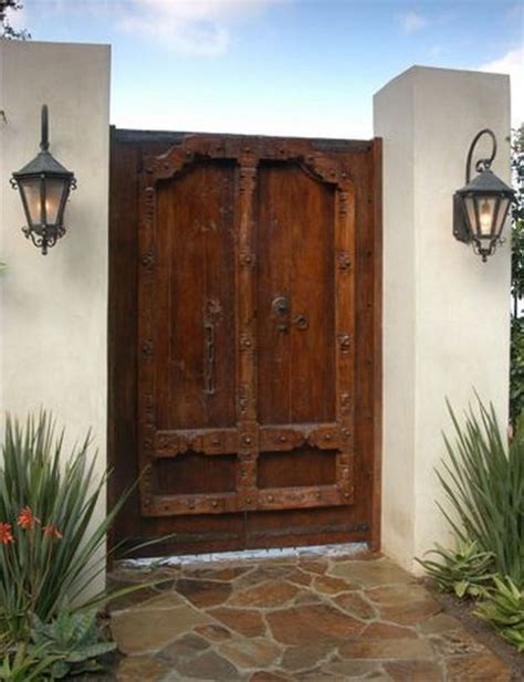 50+ Fascinating Wooden Garden Gates Ideas | Spanish style homes, Wooden garden gate, Spanish style