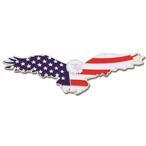 PinMart's American Flag Patriotic Soaring Eagle Enamel Lapel Pin - Walmart.com