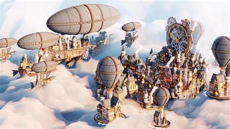 This Minecraft steampunk city took a team seven months to build | PCGamesN